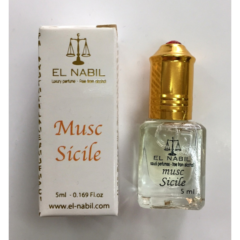 Musc Sicile 5 ml - Saudi Perfumes - Sans Alcool - El Nabil