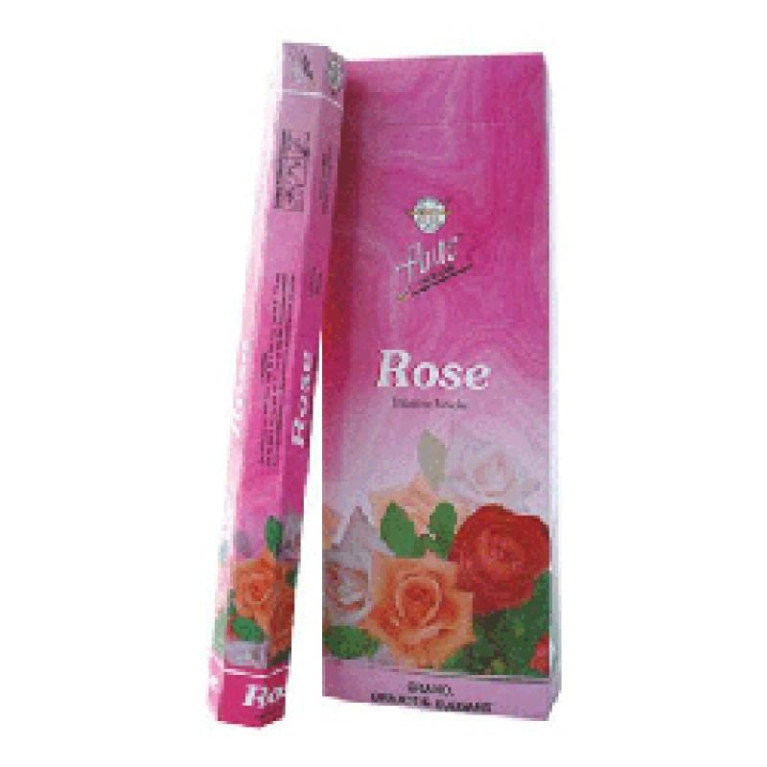 Éveillez Vos Sens : 20 Bâtonnets d'Encens Rose d'Inde Faits à la Main pour Atmosphère Relaxante - Encens Certifié Zéro Carbone