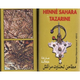 Henné - Henna Sahara Tazarine pour le Tatouage des Mains et des Pieds