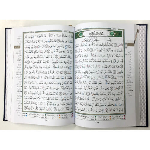 Coran Al-Tajwid et Tahfiz - Arabe - Lecture Hafs - Grand Format - 17,50 X 24,50 cm - 2222