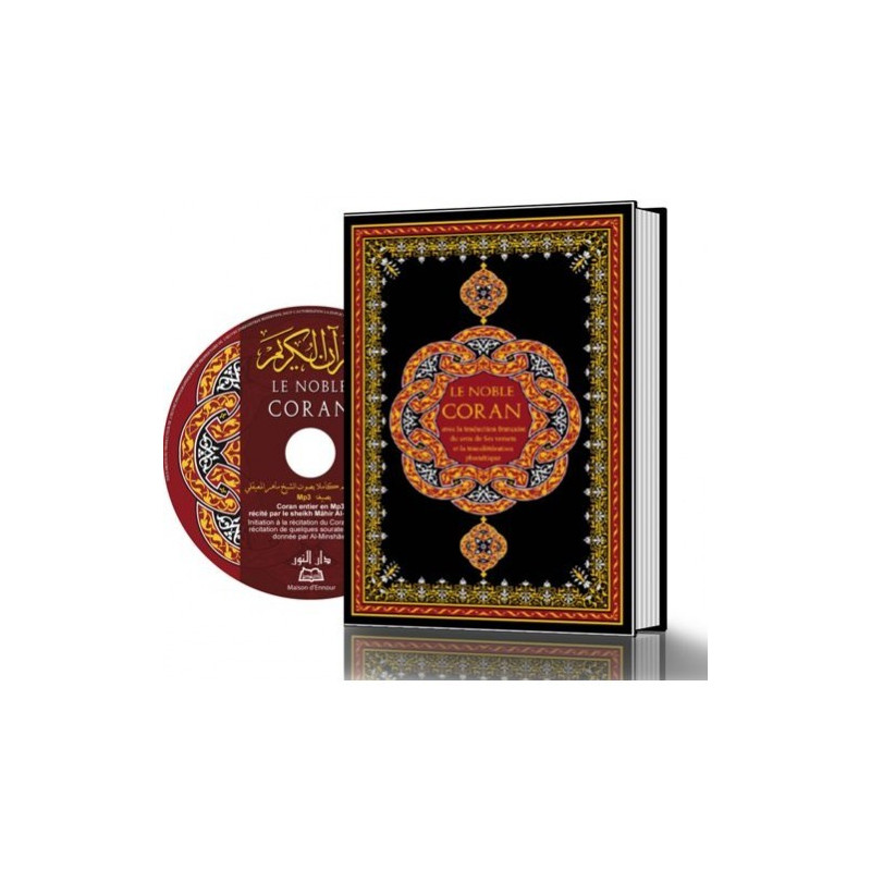 Le Noble Coran GRAND FORMAT Arabe / Français / Phonétique avec CD d'accompagnement du Coran - Edition Ennour