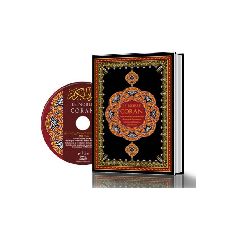 Le Noble Coran GRAND FORMAT Arabe / Français / Phonétique avec CD d'accompagnement du Coran - Edition Ennour