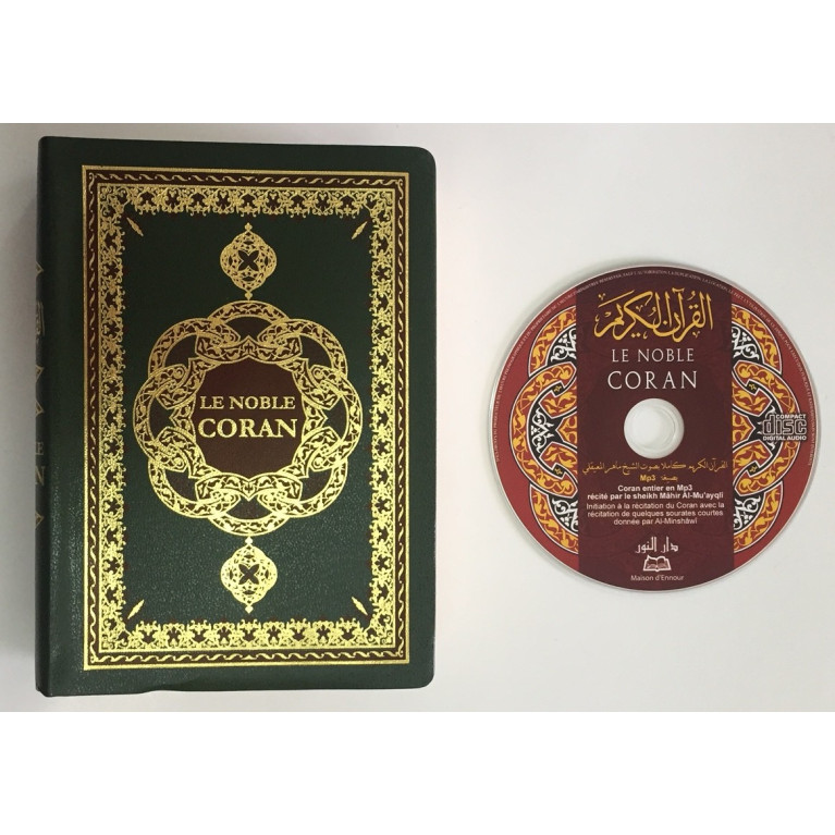 Le Noble Coran PETIT FORMAT Arabe / Français / Phonétique avec CD d'accompagnement du Coran - Edition Ennour - 2129