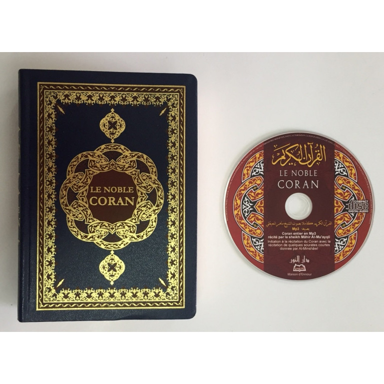 Le Noble Coran PETIT FORMAT Arabe / Français / Phonétique avec CD d'accompagnement du Coran - Edition Ennour - 2129
