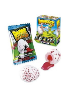 Bonbons - Dino Eggs - Bubble Gum - Fini - Halal